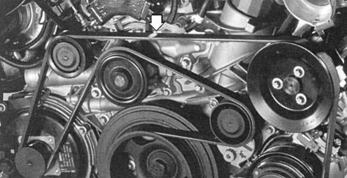 Руководство по замене поликлинового ремня Mercedes