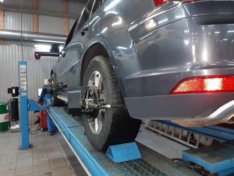 Ремонт подвески Mercedes ML, GL, - W164, W166, Замена задних сайлентблоков на передних рычагах.