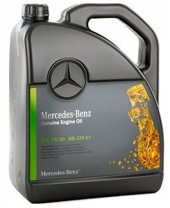 Оригинальное моторное масло Mercedes Benz 5W30 MB229.51